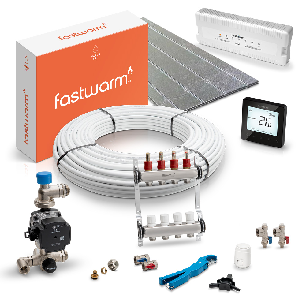 duo multi zone4port-neostatblack Water Underfloor Heating Systems